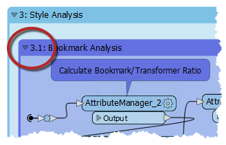Collapsing bookmarks